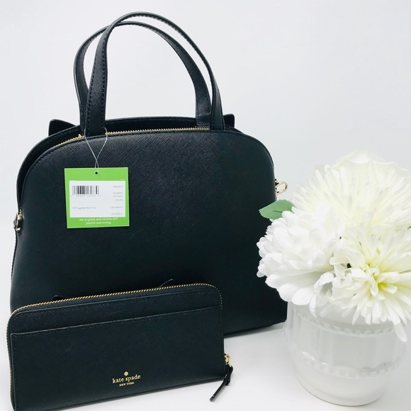 Kate spade cat meow Lottie black wallet NWT SET - Picture 5 of 8